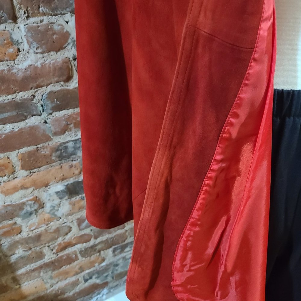 Red Suede Ruana - Picture 6 of 6